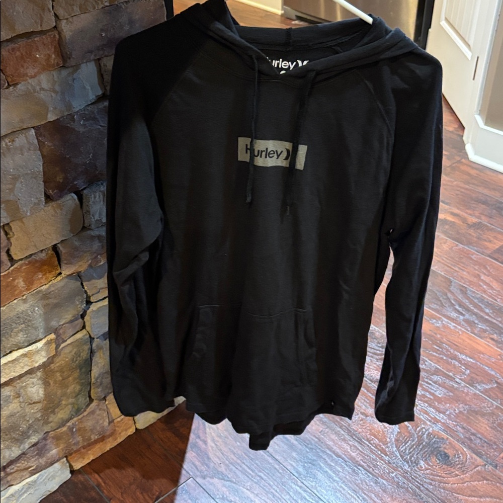 Hurley Black Cotton Hoodie